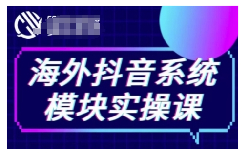 海外抖音Tiktok系统模块实操课，TK短视频带货，TK直播带货，TK小店端实操等-梦凌网创