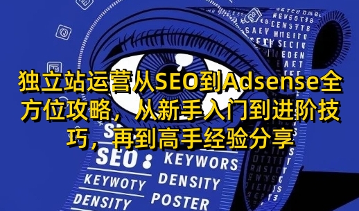 独立站运营从SEO到Adsense全方位攻略，从新手入门到进阶技巧，再到高手经验分享-梦凌网创