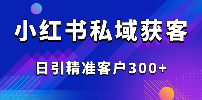 2025最新小红书平台引流获客截流自热玩法讲解，日引精准客户300+-梦凌网创