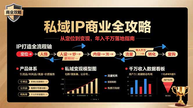 私域IP商业全攻略，从定位到变现，年入千万落地指南-梦凌网创
