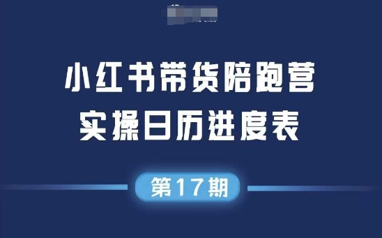 小红书第17期带货陪跑营，不囤货，无不直播，无不投流，通过选品+笔记内容+测品+笔记铺量+矩阵运营打爆款(更新)-梦凌网创