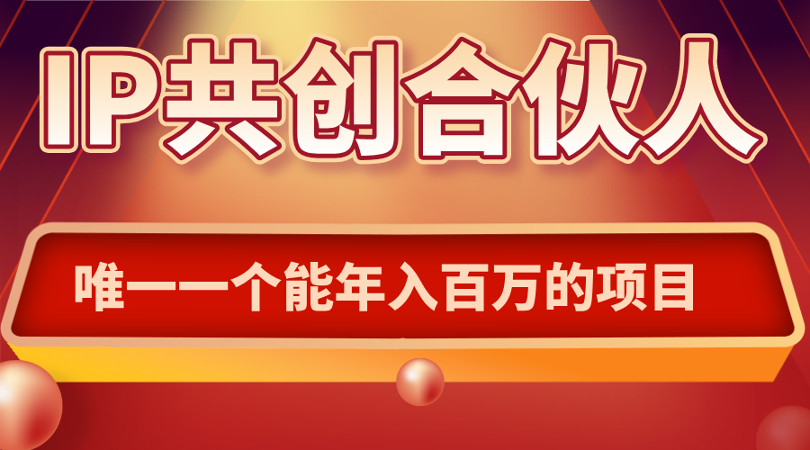 如何通过IP共创合伙人一起合伙“卖项目”-梦凌网创