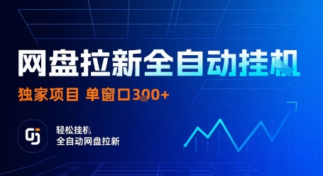 网盘拉新全自动挂G，独家项目，全自动运行完成拉新做任务，单窗口3张+【揭秘】-梦凌网创