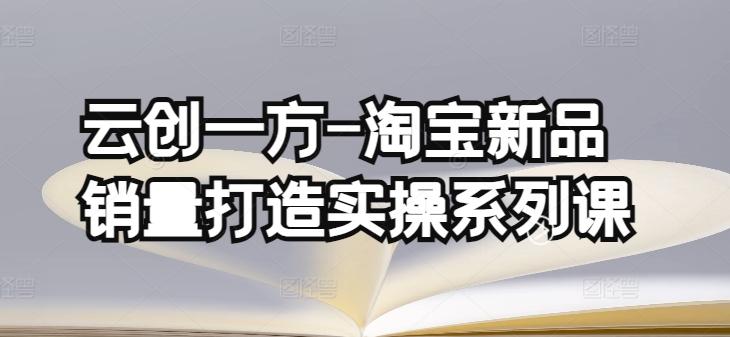 云创一方-淘宝新品销量打造实操系列课，基础销量打造(4课程)+补单渠道分析(4课程)-梦凌网创