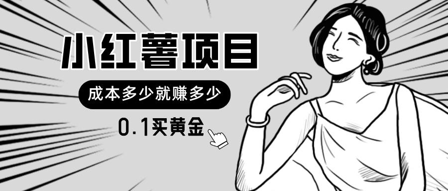 小红薯暴力项目，0.1买黄金。操作简单，日入无上限，可无限扩大。-梦凌网创
