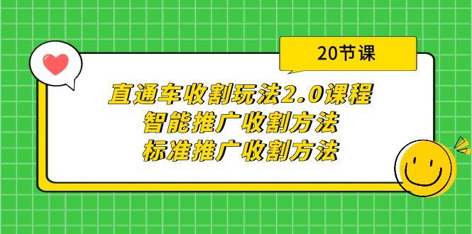 (9692期)直通车收割玩法2.0课程：智能推广收割方法+标准推广收割方法(20节课)-梦凌网创
