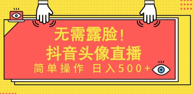 无需露脸，Ai头像直播项目，简单操作日入500+【揭秘】-梦凌网创