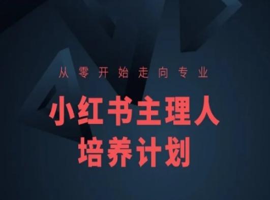 小红书课程简化版，从零开始走向专业，小红书主理人培养计划-梦凌网创