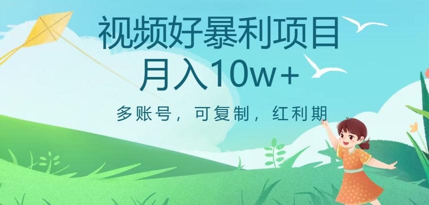 视频号暴利项目，多账号，可复制，红利期，月入10w+【揭秘】-梦凌网创