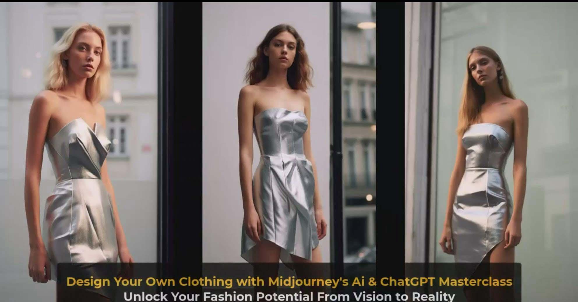 图片[8]-利用 Midjourneys Ai 人工智能设计自己的服装AI大师班-10节课-中英字幕-梦凌网创