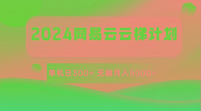 2024网易云云梯计划 单机日300+ 无脑月入5000+-梦凌网创