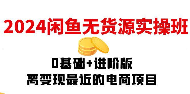 2024闲鱼-无货源实操班：0基础+进阶版，离变现最近的电商项目(15节-梦凌网创