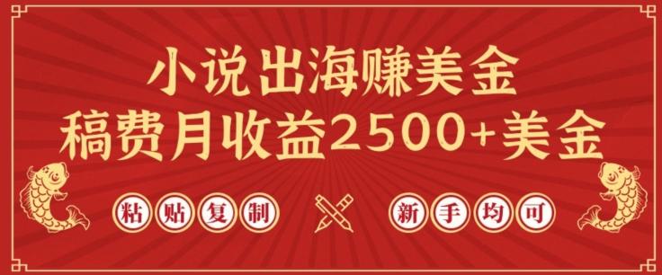小说出海赚美金，稿费月收益2500+美金，仅需chatgpt粘贴复制，新手也能玩转【揭秘】-梦凌网创