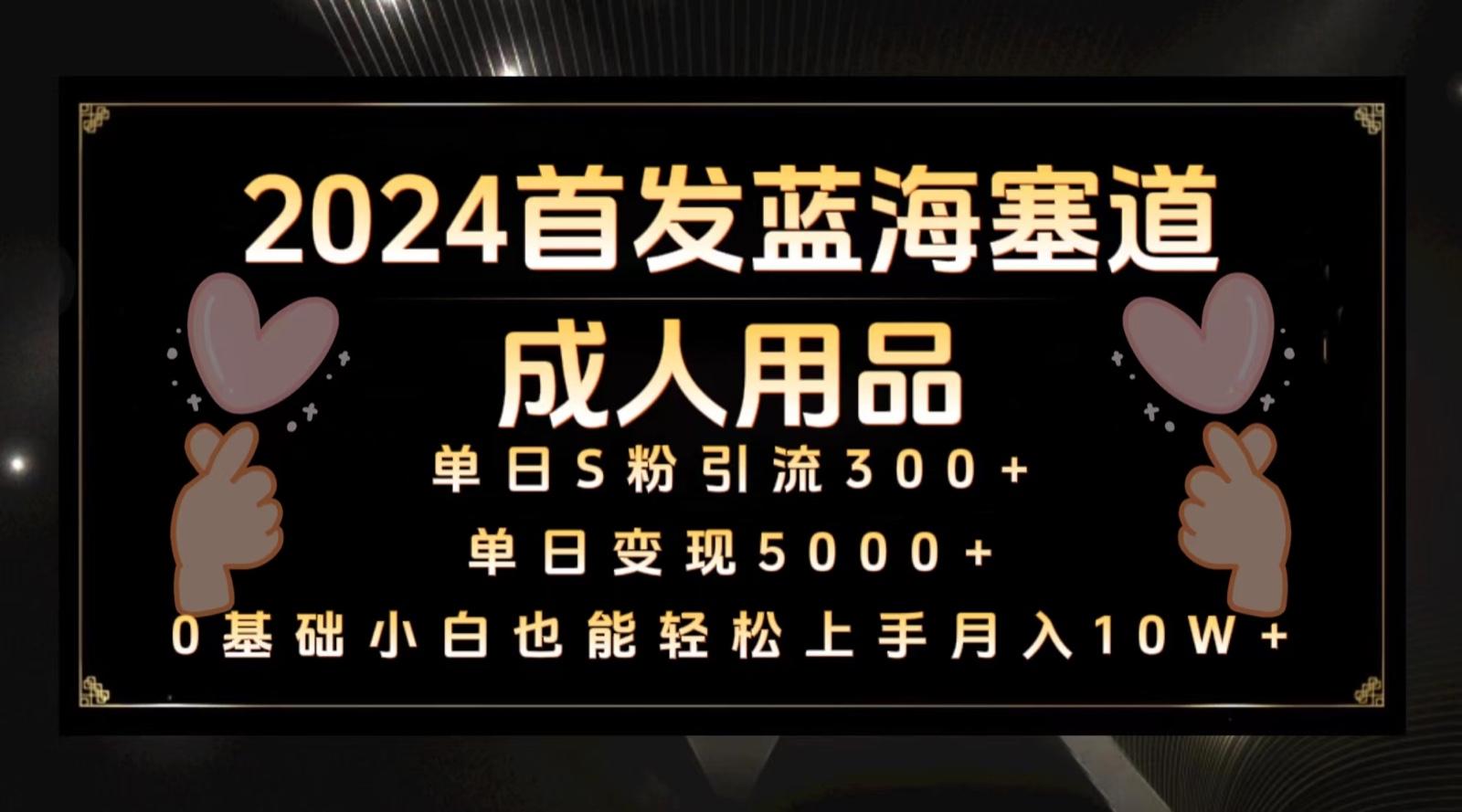 2024首发蓝海塞道成人用品，月入10W+保姆教程-梦凌网创