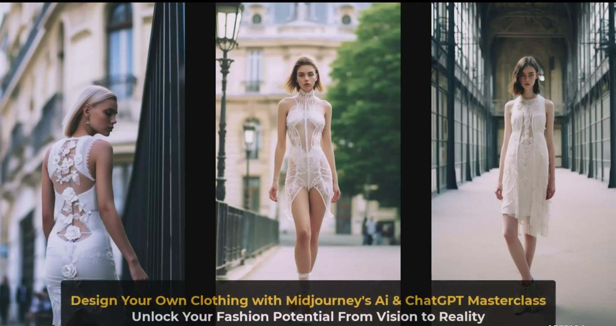 图片[4]-利用 Midjourneys Ai 人工智能设计自己的服装AI大师班-10节课-中英字幕-梦凌网创