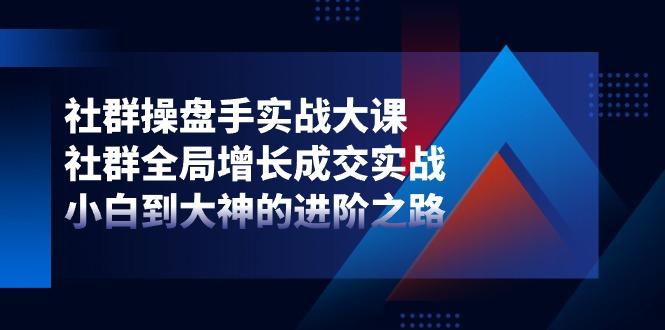社群-操盘手实战大课：社群 全局增长成交实战，小白到大神的进阶之路-梦凌网创