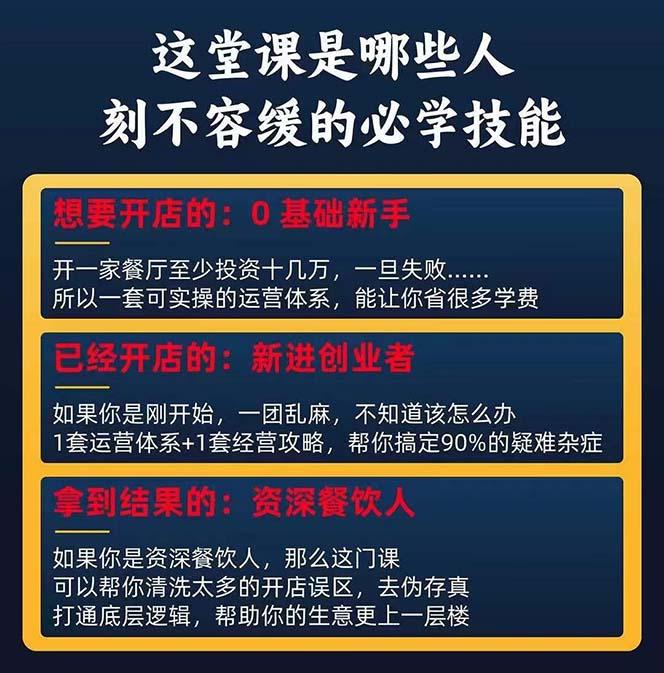 图片[2]-餐饮店盈利实操方法：教你怎样开一家持续能赚钱的餐厅(25节-梦凌网创