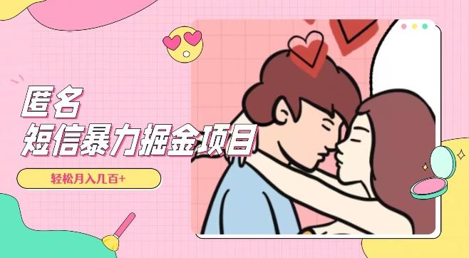 全网首发，揭秘超冷门匿名短信项目，通过信息差日入几百+【揭秘】-梦凌网创