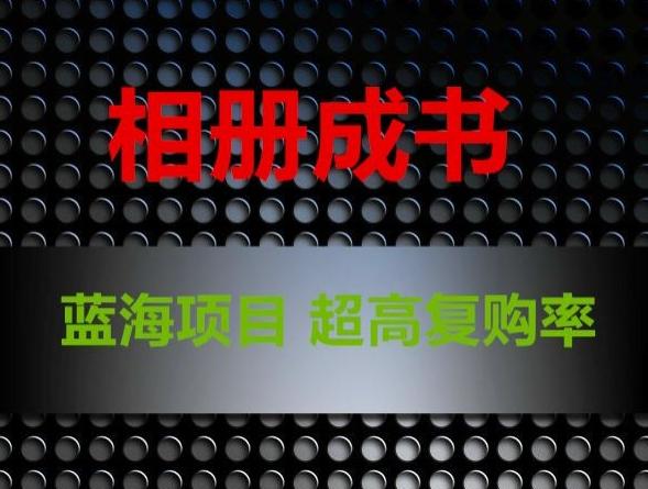 相册成书，蓝海项目，认真操作月入过万【揭秘】-梦凌网创